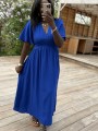 Robe longue Lisa bleu
