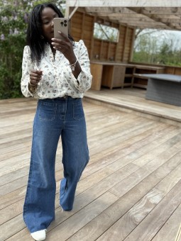 Jean wide Charlie brut