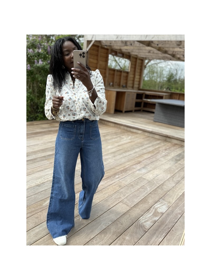 Jean wide Charlie brut