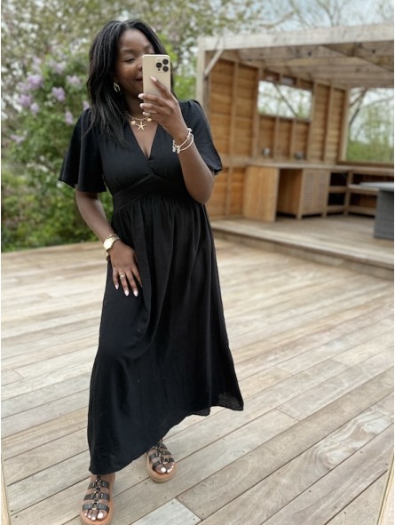 Robe longue Lisa noire
