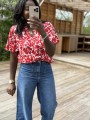 Blouse Lina rouge