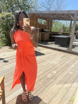 Robe Olivia corail