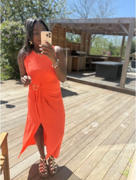 Robe Olivia corail