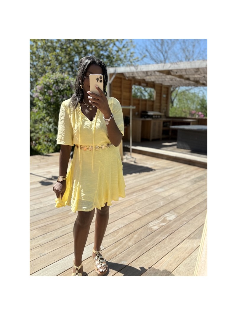 Robe Amelia jaune