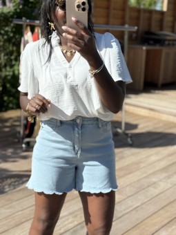 Blouse Naomi blanc