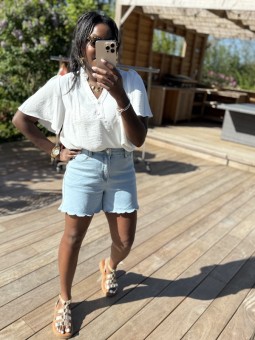 Blouse Naomi blanc