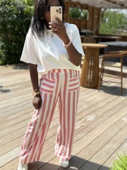 Pantalon Lea rouge