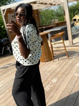 Tee-shirts pois blanc